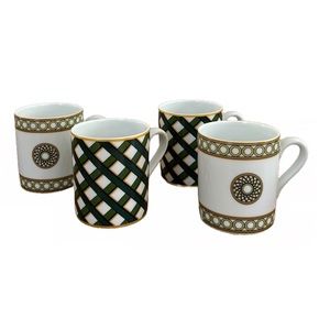 Royal Limoges Jardin Francais Mugs - Set of 4